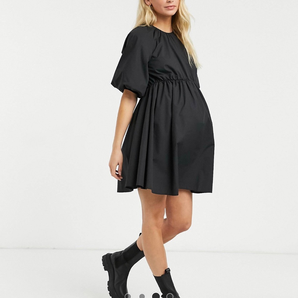ASOS Maternity cotton poplin mini dress